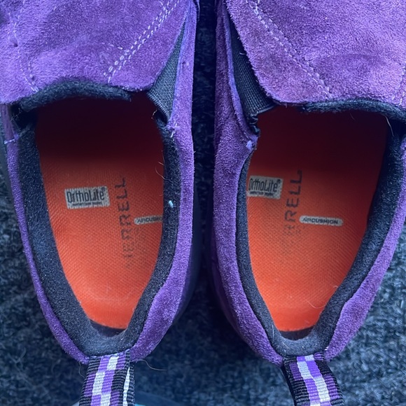 Merrell Jungle Moc Slip-On Shoes in PLUM - Picture 8 of 9